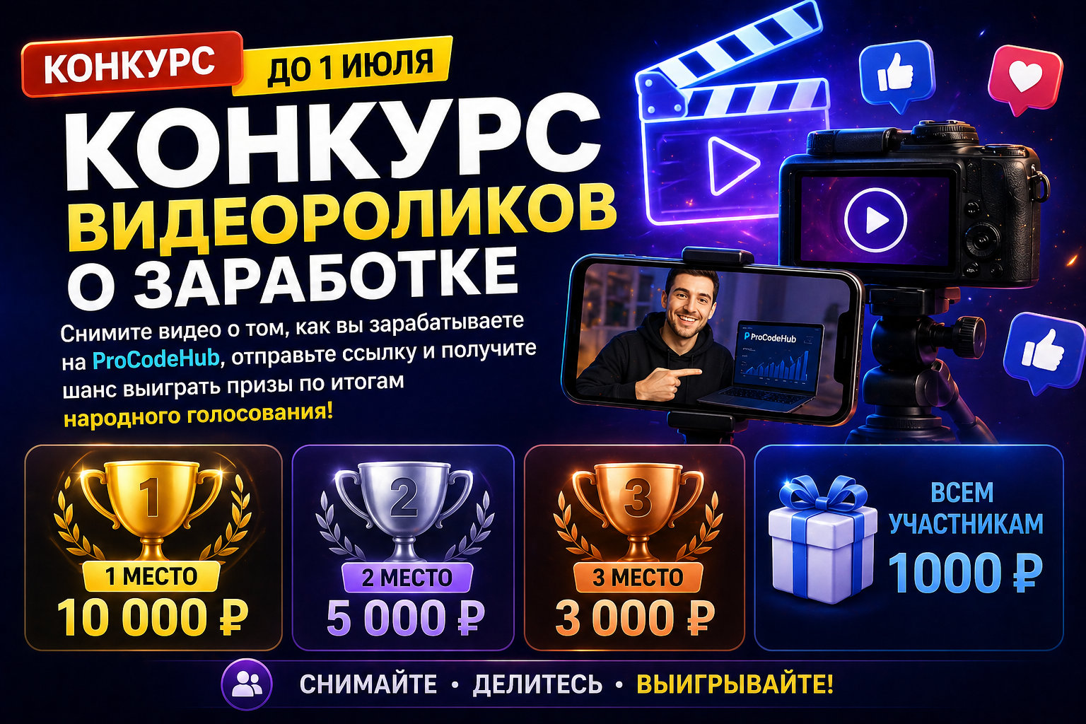 🎬 Конкурс видеороликов о заработке