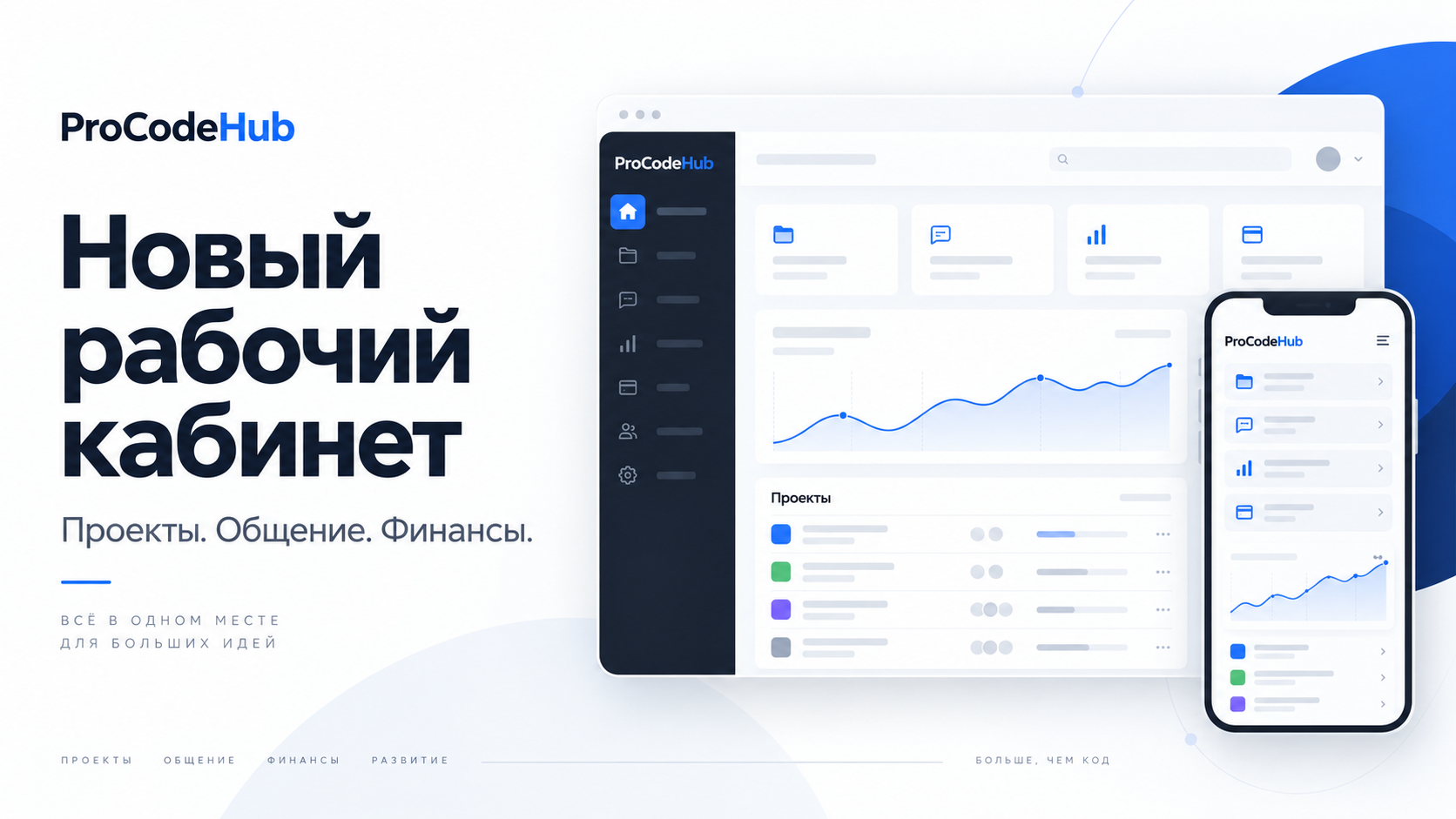 Новый рабочий кабинет ProCodeHub